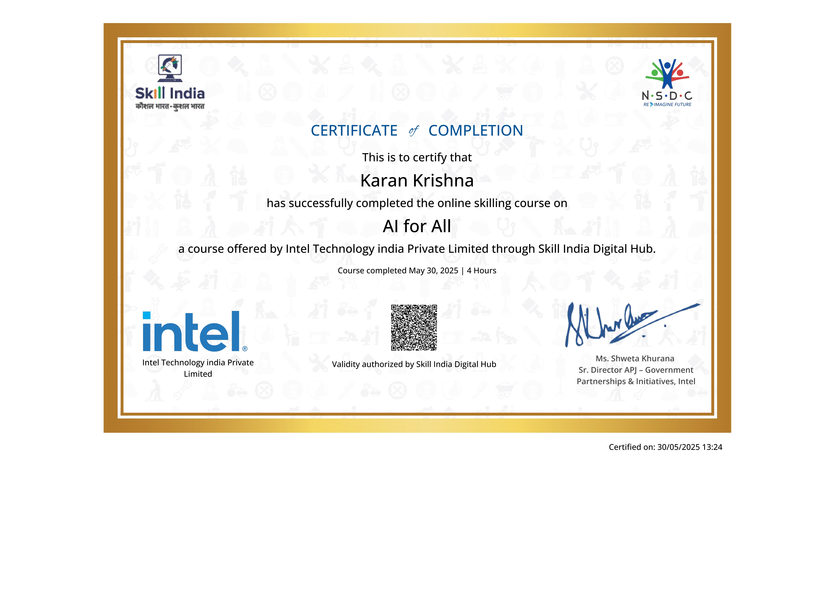  AI for All Certificate